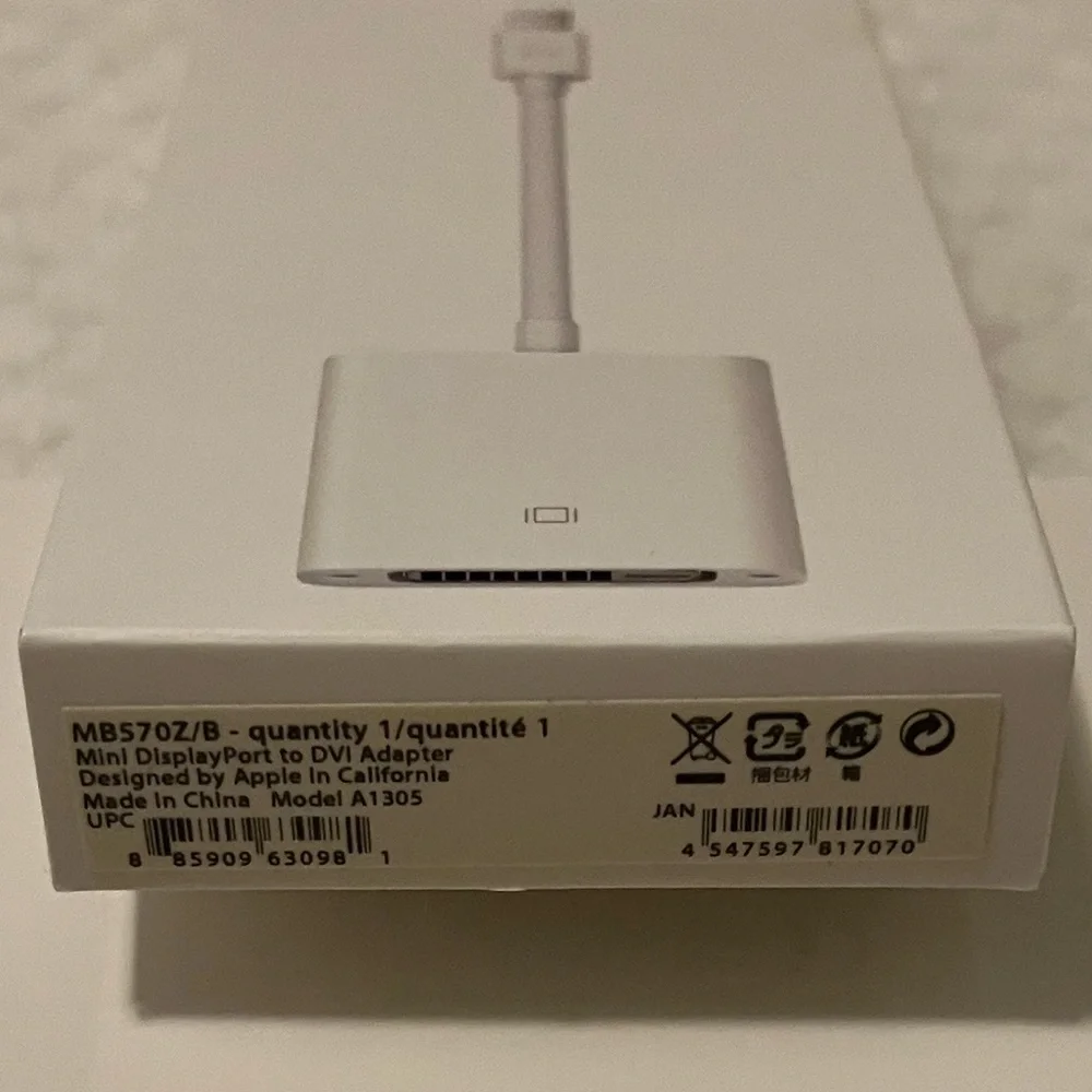 Apple Mini DisplayPort to DVI Adapter